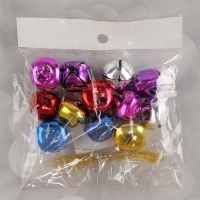 Бубенчики, набор 12 шт., размер 1 шт. — 2,5 × 2,5 см, цвет красный, жёлтый, розовый, синий, серебряный Бубенчики, набор 12 шт., размер 1 шт. — 2,5 × 2,5 см, цвет красный, жёлтый, розовый, синий, серебряный