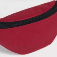 Поясная сумка на молнии, цвет красный Поясная сумка на молнии, цвет красный