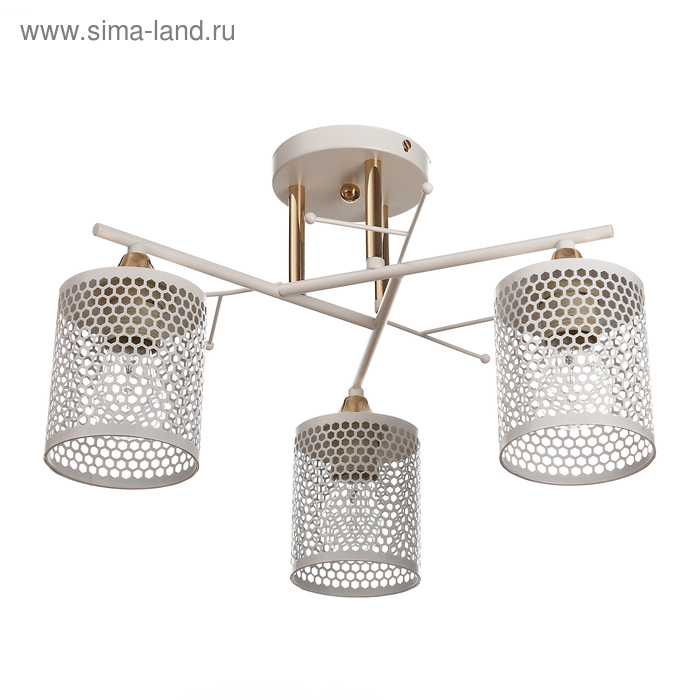 Люстра 650531 3хE27 60Вт белый 39х39х20 см