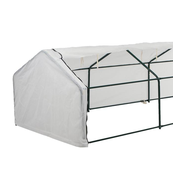 Мини-теплица, 3,7 &times; 1,4 &times; 1,15 м, стальной каркас d = 16 мм, спанбонд 60 г/м&sup2;