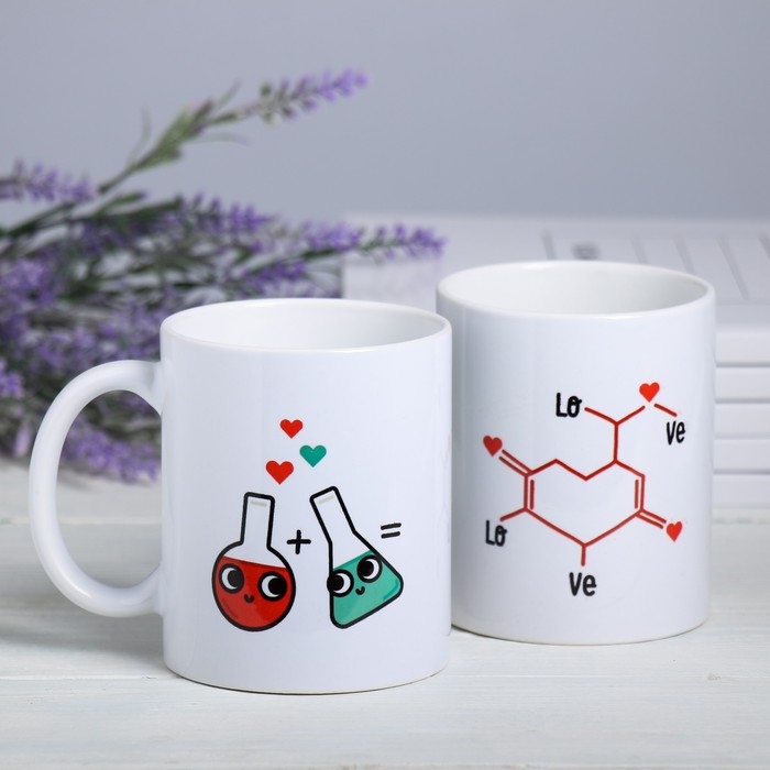 Кружки «Между нами химия», 300 мл, 2 шт. Кружки «Между нами химия», 300 мл, 2 шт.