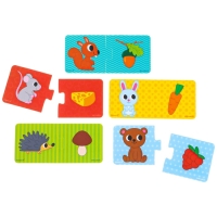 Мягкий пазл для малышей &laquo;Кто что ест?&raquo;, 5 пазлов, Крошка Я