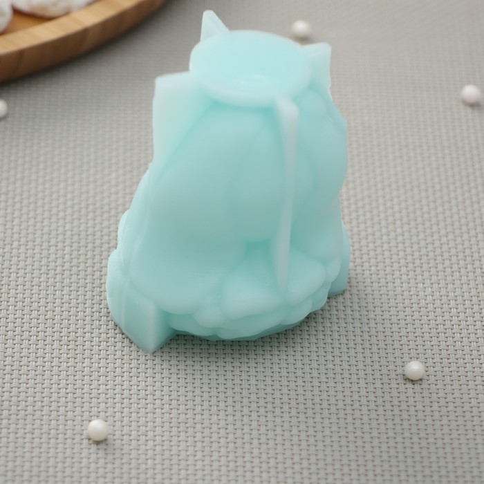 Силиконовый молд &laquo;Зайка в платье&raquo;, 5,5&times;4,8&times;6,7 см, цвет бирюзовый