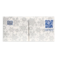 Новогодние салфетки бумажные Art Bouquet «Серебряные снежинки», 2 слоя, 20х20 см, 250 шт. Новогодние салфетки бумажные Art Bouquet «Серебряные снежинки», 2 слоя, 20х20 см, 250 шт.