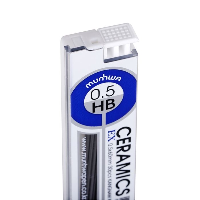 Грифели для механических карандашей Munhwa "Ceramics", 30шт., 0,5мм, HB