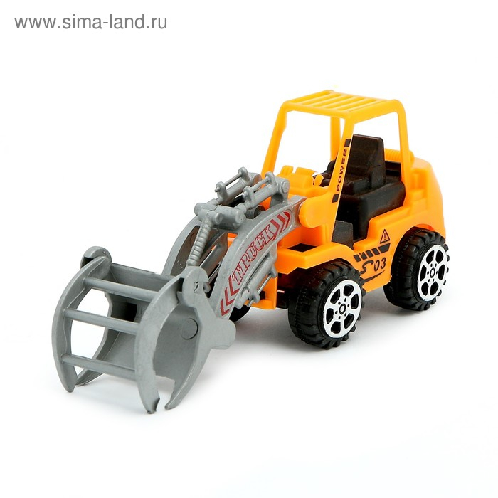 Грузовик радиоуправляемый &laquo;Эвакуатор&raquo;, с погрузчиком, работает от батареек, МИКС