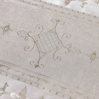 Клеёнка на стол &laquo;Ромбики&raquo;, на тканевой основе, рулон 20 метров, ширина 137 см, толщина 0,25 мм