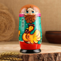 Матрёшка &laquo;Курочка Ряба&raquo;, сюжетная, 5 кукольная, 13,5 - 15 см., микс