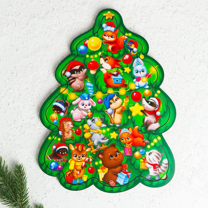 Новогодняя головоломка &laquo;Новый год! Нарядная ёлка&raquo;