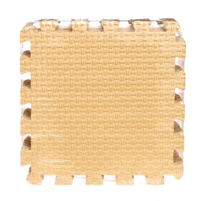 Мягкий пол универсальный, 33 &times; 33 см, 20 мм, цвет бежевый