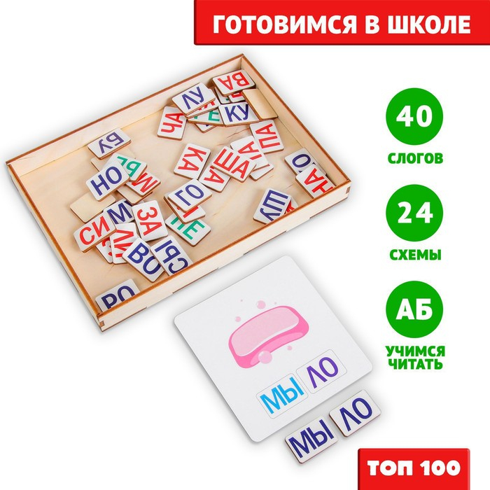 Дидактические игры и материалы &laquo;Учимся читать по слогам&raquo;