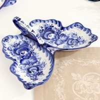 Менажница "Бабочка", гжель Менажница "Бабочка", гжель