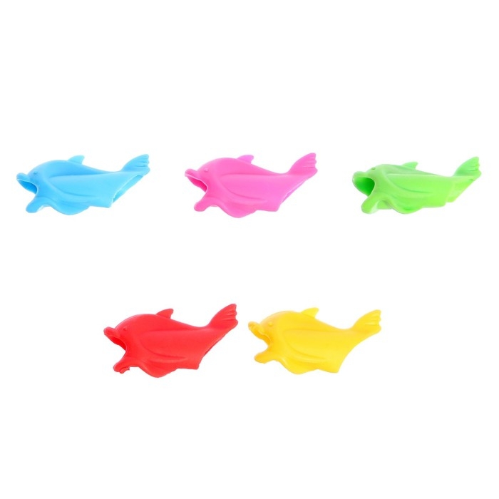 Развивающий набор &laquo;Рыбки для письма&raquo;, тренажёр для письма, ручка-самоучка, 5 шт., цвета МИКС