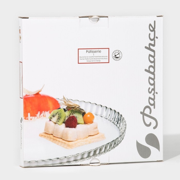 Блюдо стеклянное Patisserie, d=24 см, цвет прозрачный Блюдо стеклянное Patisserie, d=24 см, цвет прозрачный