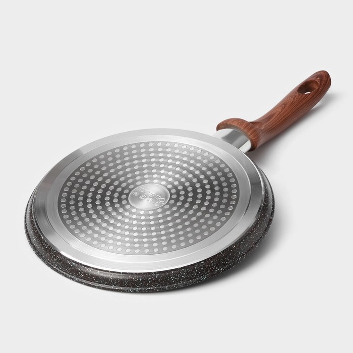 Сковорода блинная Magistro Granit, d=22 см, ручка soft-touch, антипригарное покрытие, индукция, цвет чёрный Сковорода блинная Magistro Granit, d=22 см, ручка soft-touch, антипригарное покрытие, индукция, цвет чёрный