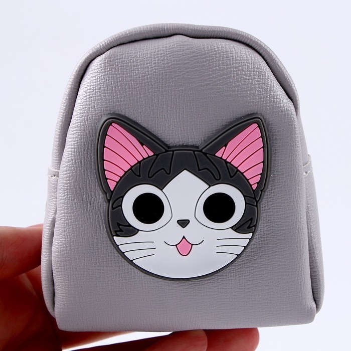 Сумка для куклы «Милый кот», цвет серый Сумка для куклы «Милый кот», цвет серый