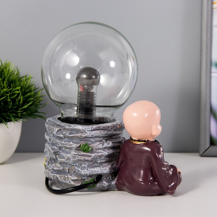 Плазменный шар Плазменный шар "Лаоши" коричневый 13х7х17 см RISALUX