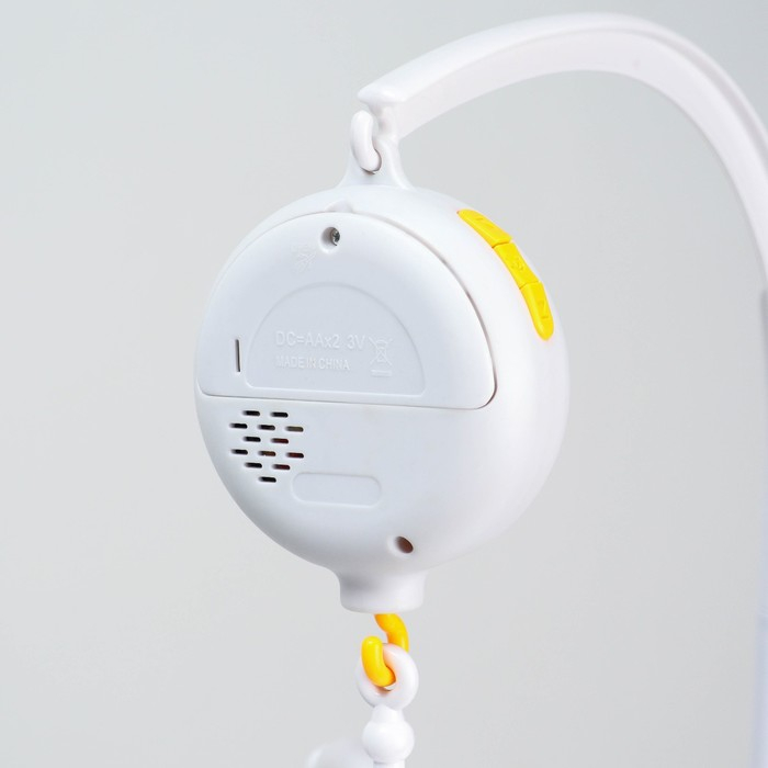 Мобиль музыкальный на кроватку &laquo;Облака. Машинки&raquo;, работает от батареек, Крошка Я