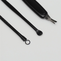 Набор маникюрный «Christian», 8 предметов, в футляре, цвет чёрный/серый Набор маникюрный «Christian», 8 предметов, в футляре, цвет чёрный/серый