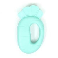 Игрушка для собак "Морковь", TPE, 10 см, зелёная