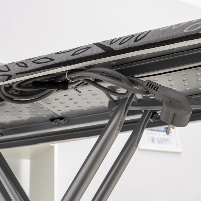 Доска гладильная Dogrular &laquo;Элона&raquo;, 120&times;38 см, регулируемая высота до 90 см, цвет серый