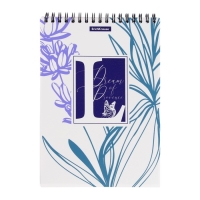 Блокнот на спирали А5, 80 листов клетка , ErichKrause "Lavender", пластиковая обложка шелкография, блок офсет белизна 100% Блокнот на спирали А5, 80 листов клетка , ErichKrause "Lavender", пластиковая обложка шелкография, блок офсет белизна 100%