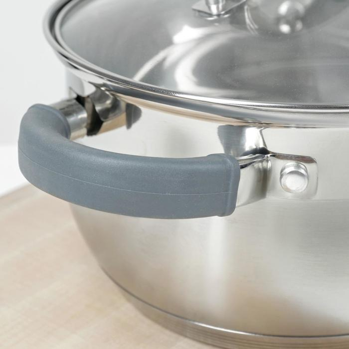 Набор кастрюль &laquo;Ирида&raquo;, 2 предмета: 2,5 л, 3,5 л, капсульное дно, индукция