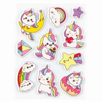 Набор для творчества &laquo;Единороги&raquo;, наклейки для декора &mdash; 10 шт.