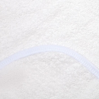 Полотенце-уголок для крещения с вышивкой, размер 100х100см, цвет белый, К40/1