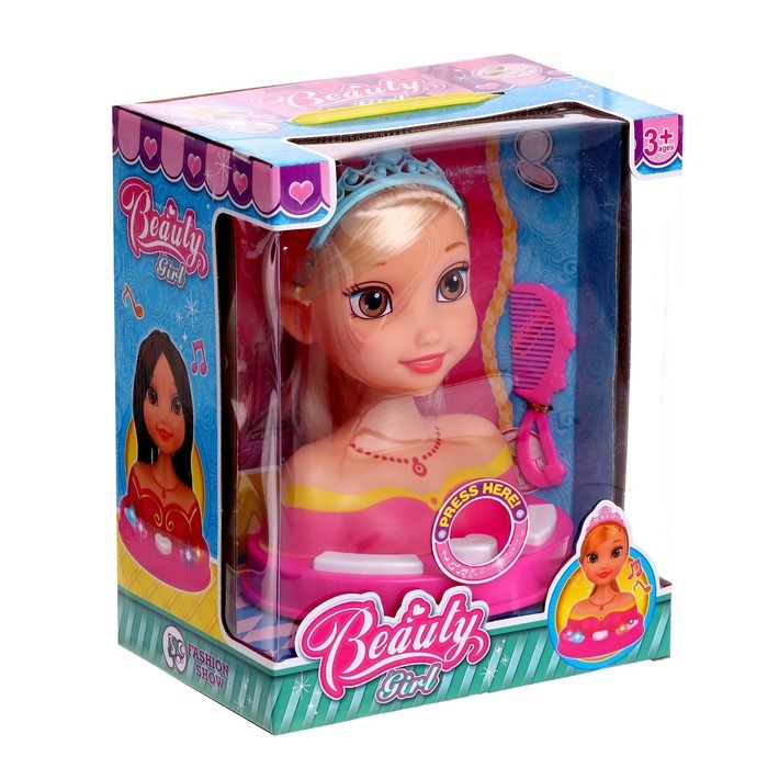 Кукла-манекен для создания причёсок &laquo;Маленькая принцесса&raquo; свет, звук