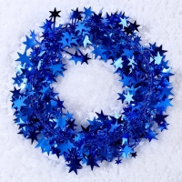 Новый год! Проволока для поделок и декора «Звёздочка» длина — 5 метров, цвет синий Новый год! Проволока для поделок и декора «Звёздочка» длина — 5 метров, цвет синий