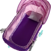 Коляска кукольная №1, цвет сиреневый Коляска кукольная №1, цвет сиреневый