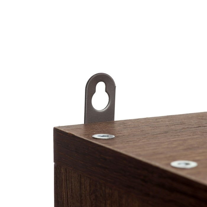 Зеркало-шкаф для ванной комнаты "Брит 60", Морское дерево винтаж, 60 х 70 х 12 см