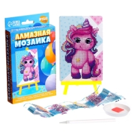 Алмазная мозаика с частичным заполнением на подставке для детей «Единорожка», 10 х 15 см Алмазная мозаика с частичным заполнением на подставке для детей «Единорожка», 10 х 15 см