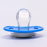 Соска - пустышка силиконовая ортодонтическая &laquo;Чайка&raquo;, от 6 мес., цвет голубой