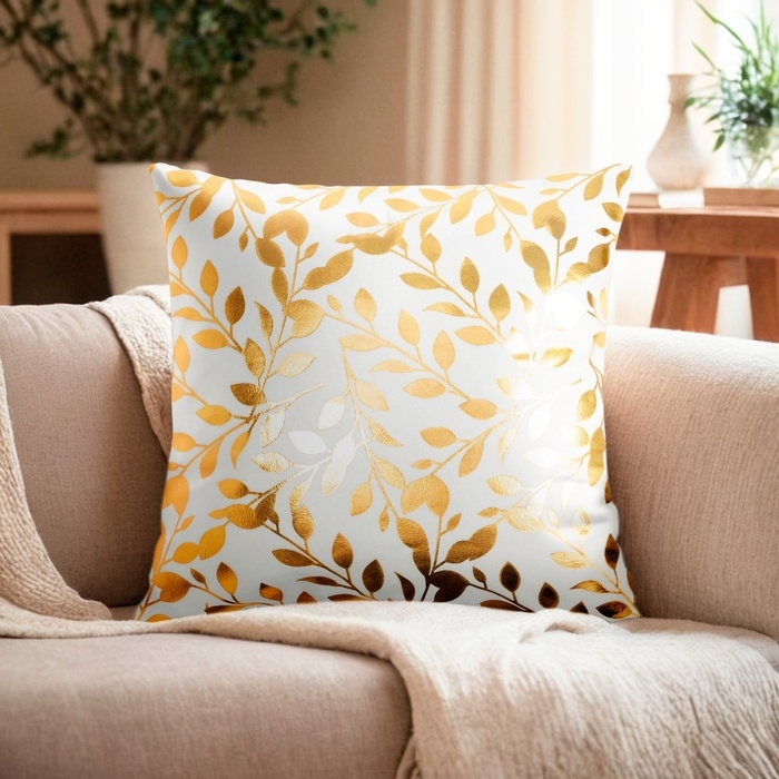 Наволочка декоративная Этель &laquo;Листья&raquo; 40х40 см, 100% п/э