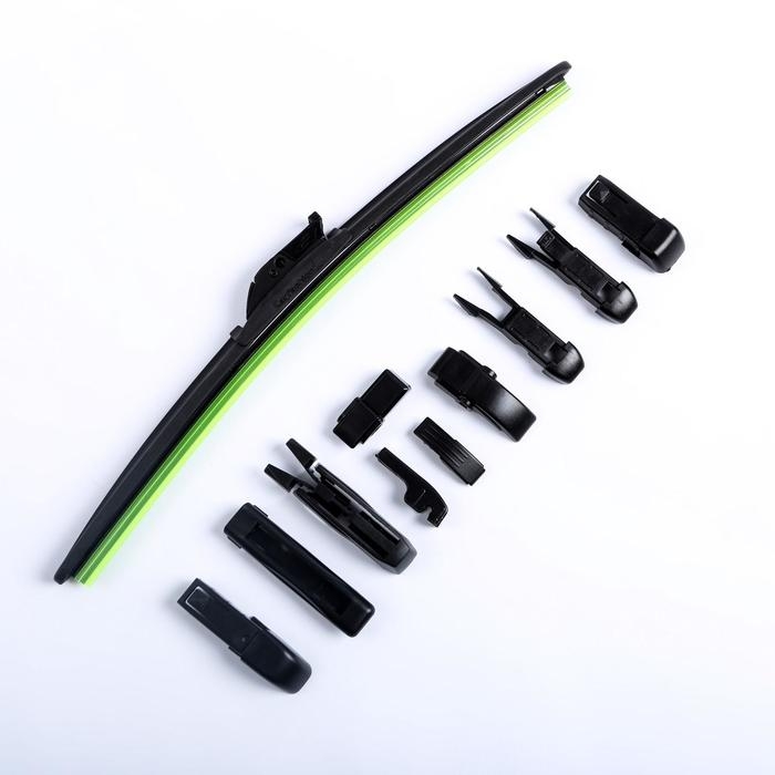 Щетка стеклоочистителя CarFashion TURBO 15"/375 мм, бескаркасная, мультикрепление