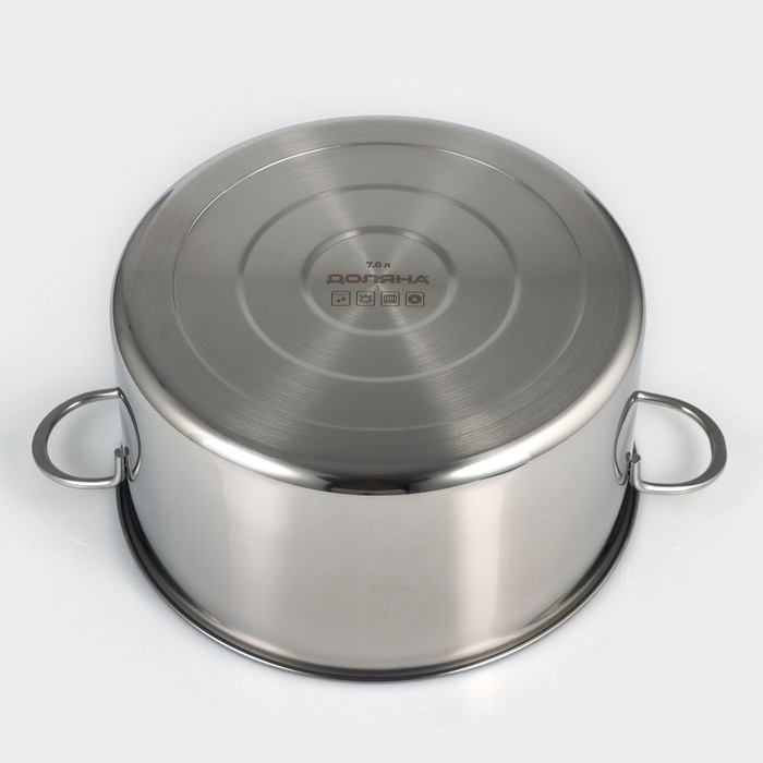 Кастрюля из нержавеющей стали &laquo;Грейт&raquo;, 7 л, индукция