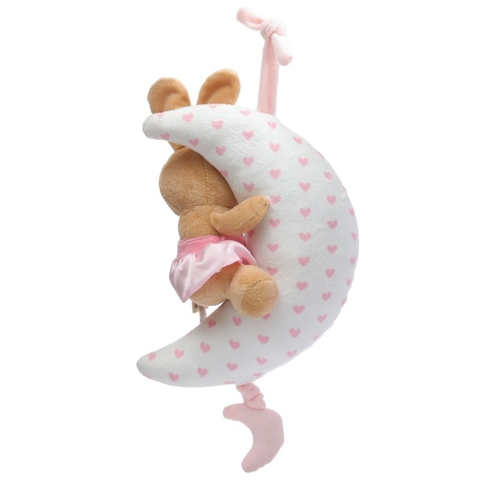 Подвеска музыкальная «Зайка на луне», заводная, на кроватку, коляску, Mum&Baby Подвеска музыкальная «Зайка на луне», заводная, на кроватку, коляску, Mum&Baby