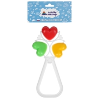 Погремушка на палочке «Сердечки», виды МИКС Погремушка на палочке «Сердечки», виды МИКС