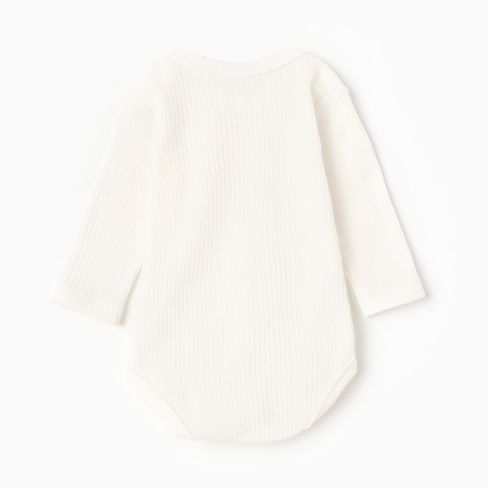 Боди с дл. рукавом Крошка Я , рост 62-68 см, белый