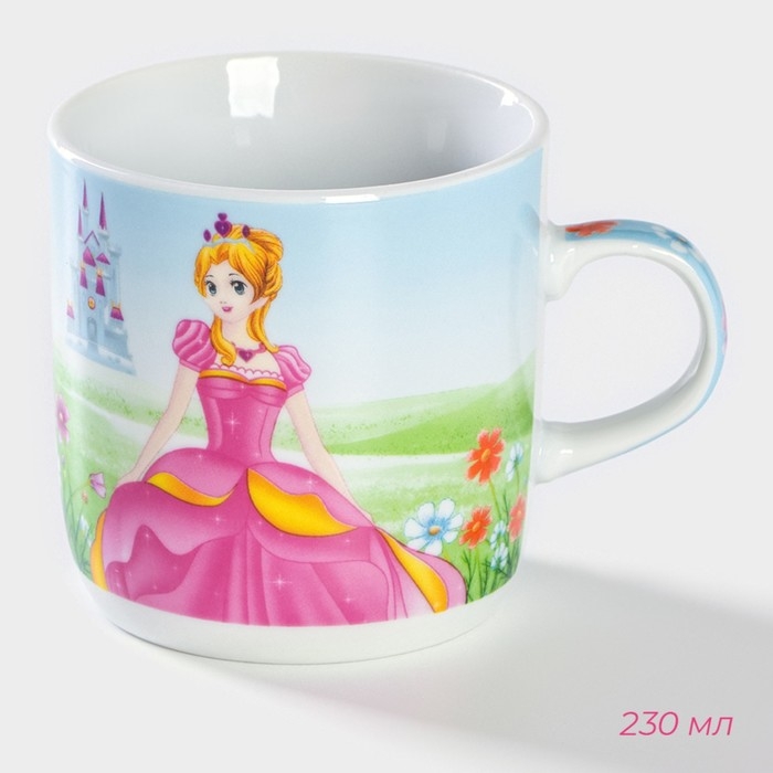 Набор детской посуды из керамики Доляна «Волшебница», 3 предмета: кружка 230 мл, миска 400 мл, тарелка d=18 см, цвет белый Набор детской посуды из керамики Доляна «Волшебница», 3 предмета: кружка 230 мл, миска 400 мл, тарелка d=18 см, цвет белый