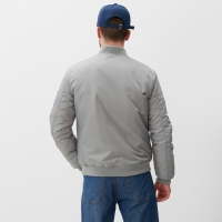 Бомбер мужской на молнии MIST, размер 48, серый Бомбер мужской на молнии MIST, размер 48, серый