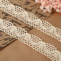 Кружево вязаное, 30 мм &times; 10 &plusmn; 1 м, цвет бежевый