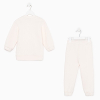 Костюм детский (свитшот, брюки) KAFTAN "Basic line", размер 34 (122-128), цвет бежевый
