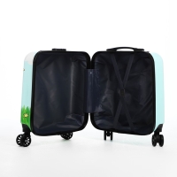 Чемодан малый 18", отдел на молнии, 4 колеса, цвет бирюзовый Чемодан малый 18", отдел на молнии, 4 колеса, цвет бирюзовый