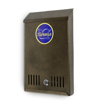 Ящик почтовый с замком, вертикальный, бронзовый Ящик почтовый с замком, вертикальный, бронзовый