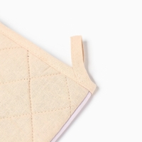 Новый год. Символ года 2025. Змея. Варежка-прихватка Доляна "Вкусного года" 20х28 см, 35% хл, 65% пэ, ватин 250 г/м2 Новый год. Символ года 2025. Змея. Варежка-прихватка Доляна "Вкусного года" 20х28 см, 35% хл, 65% пэ, ватин 250 г/м2