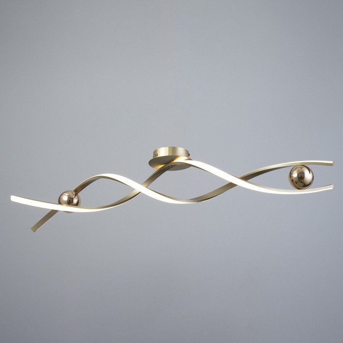 Светильник "Спираль" LED 112Вт 3000-6000К золото 100х22х22 см BayerLux