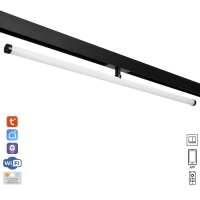 Светильник трековый ULTRA "Тубус" LED 30Вт 3000K-5700К CRI90 черный 90х10х10 см Светильник трековый ULTRA "Тубус" LED 30Вт 3000K-5700К CRI90 черный 90х10х10 см